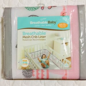 Breathable Mesh Crib Liner (brand New)